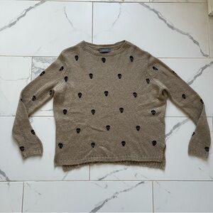 Wooden Ships Mini Skull sweater Mohair Wool Blend Lightweight X/S